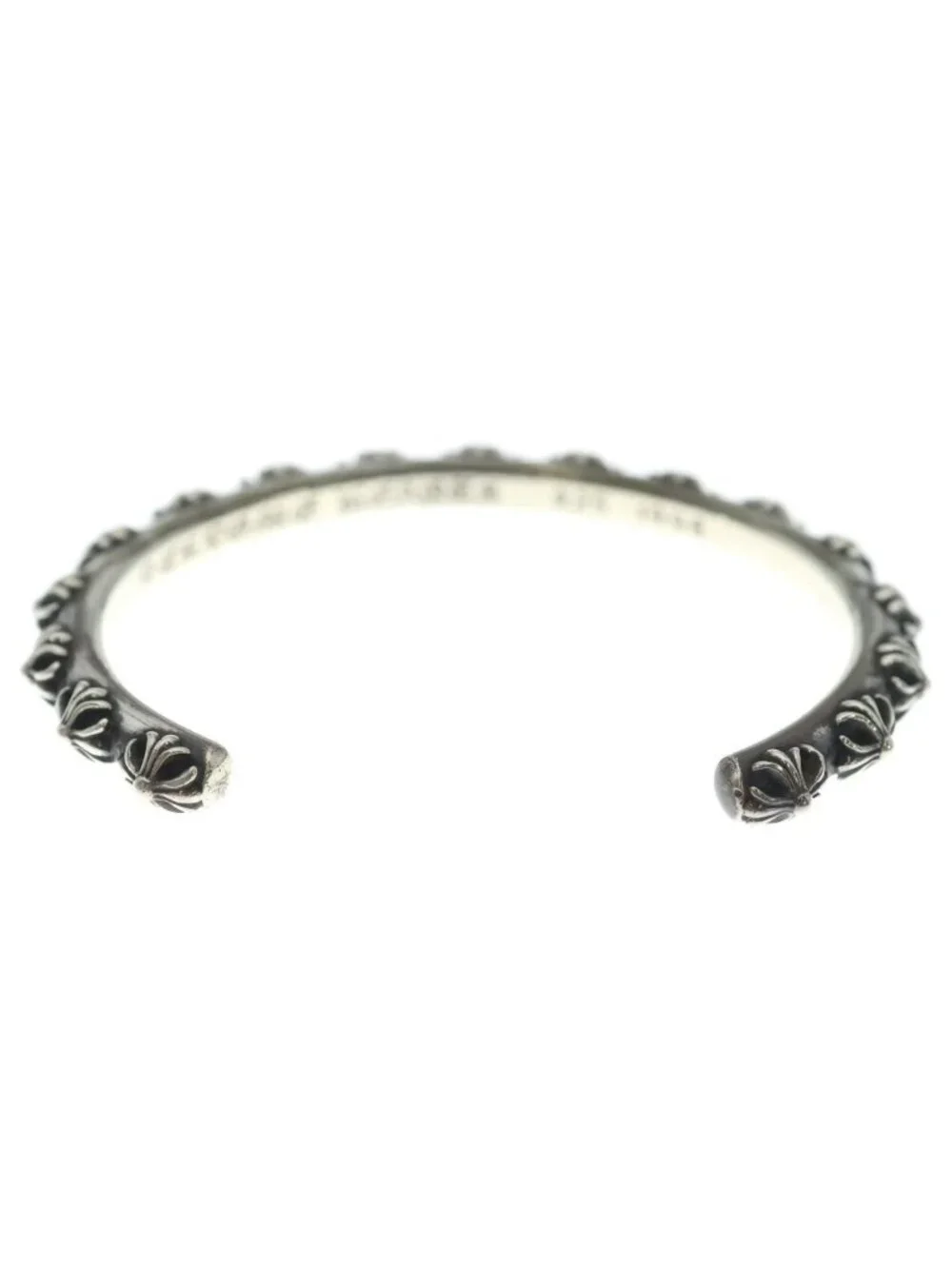 Chrome Hearts Bangle Cross Band Bracelet Silver